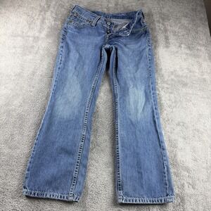 Levis 921‎ Tapered Leg Relaxed Fit Jeans Womens 31x27 Blue Button Fly Vintage